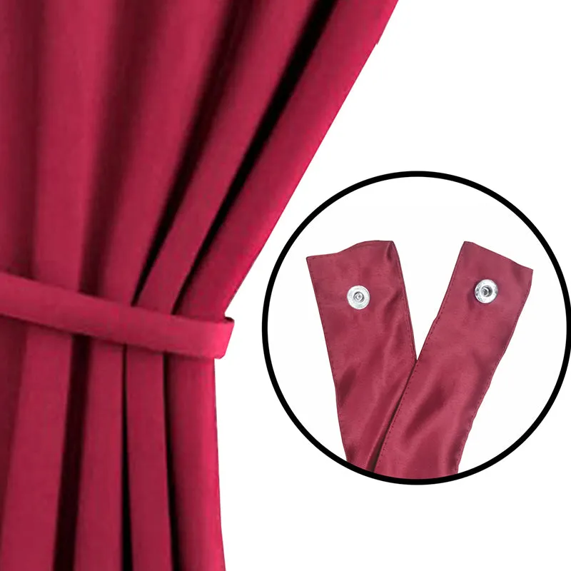 Nigel Blackout Curtain - Maroon media 5