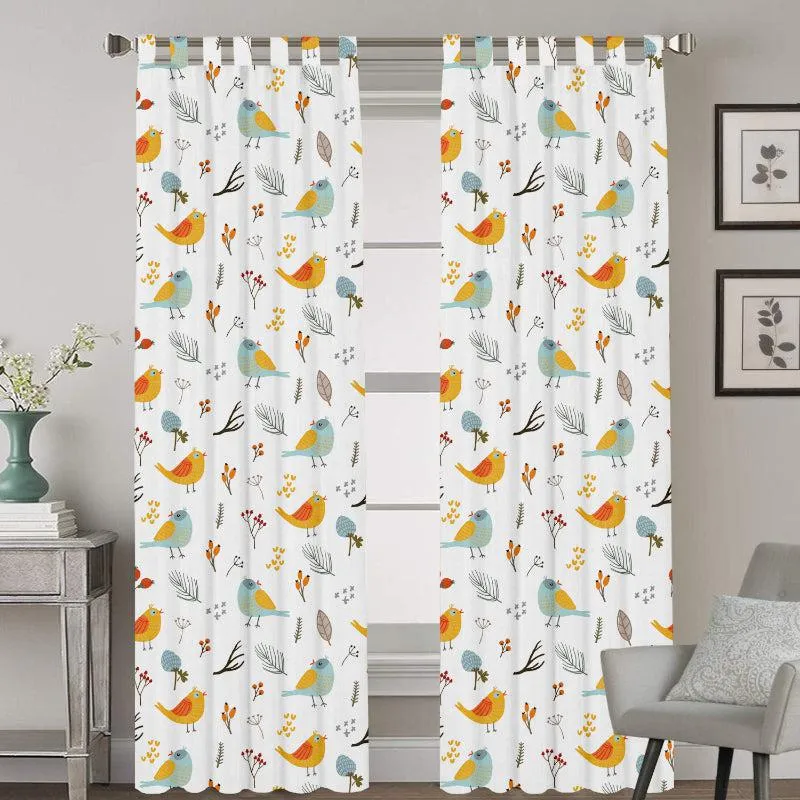 Bird Paradise Tab Top Short Width Curtain media 1