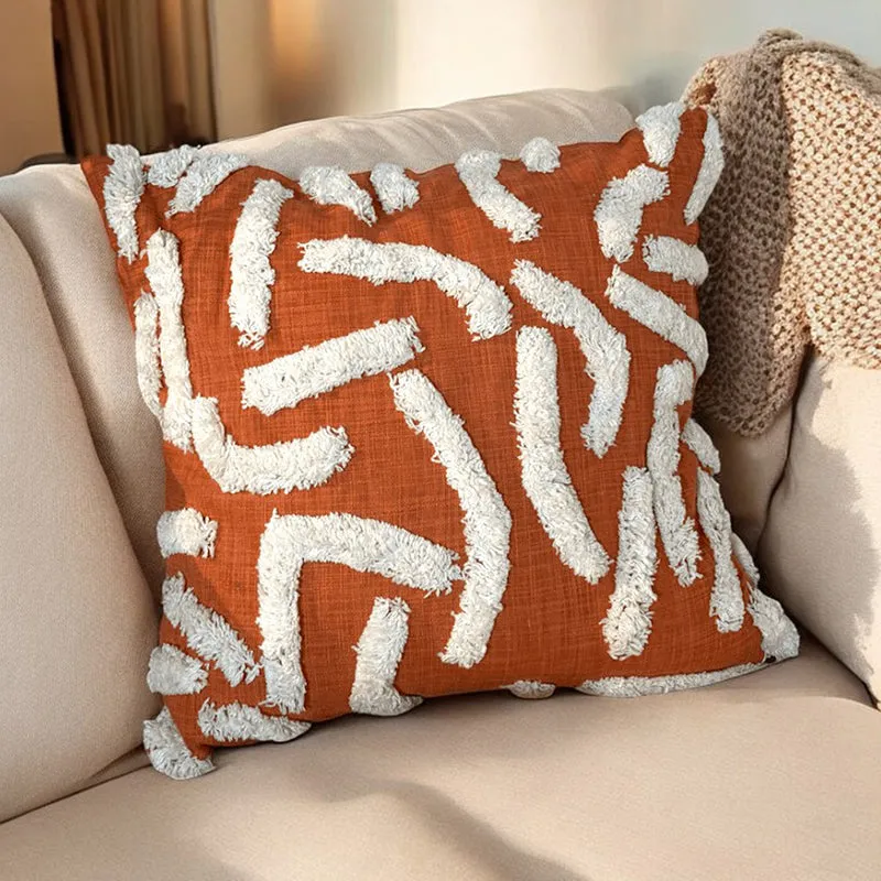 Cozy Ripple Tufted Cushion Cover Set media 1