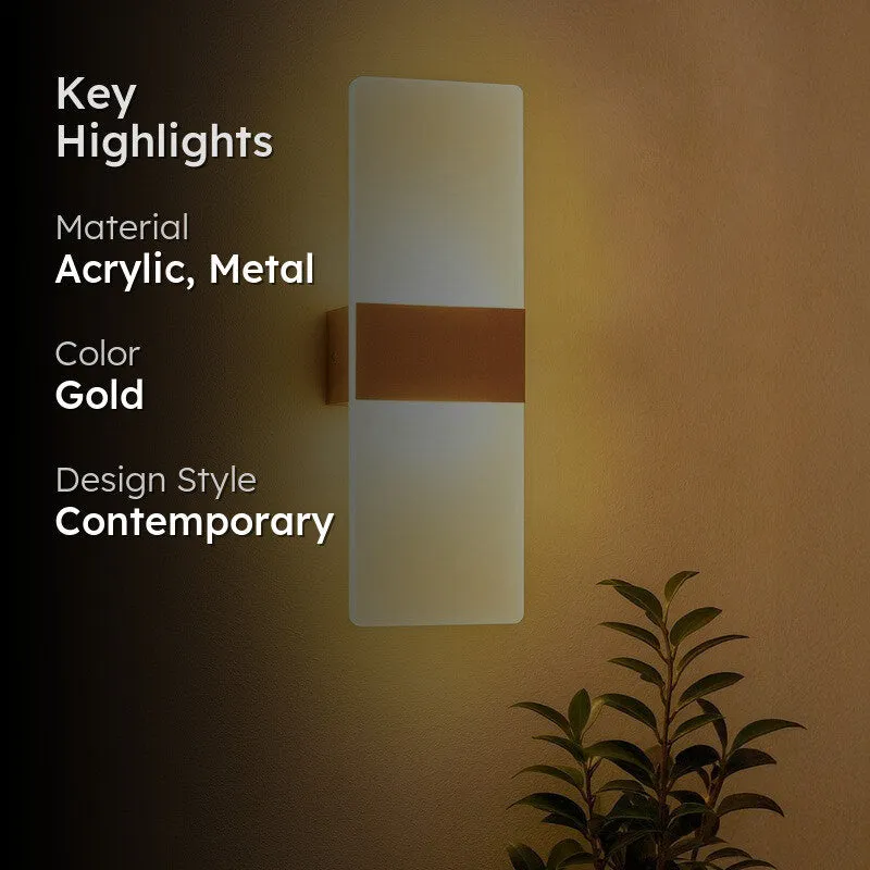 LumoFlex Multi-Mode Acrylic & Metal LED Wall Lamp media 2