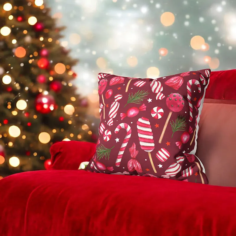 Yuletide Wonders Velvet Christmas Cushion Cover - Set Of Five media 5