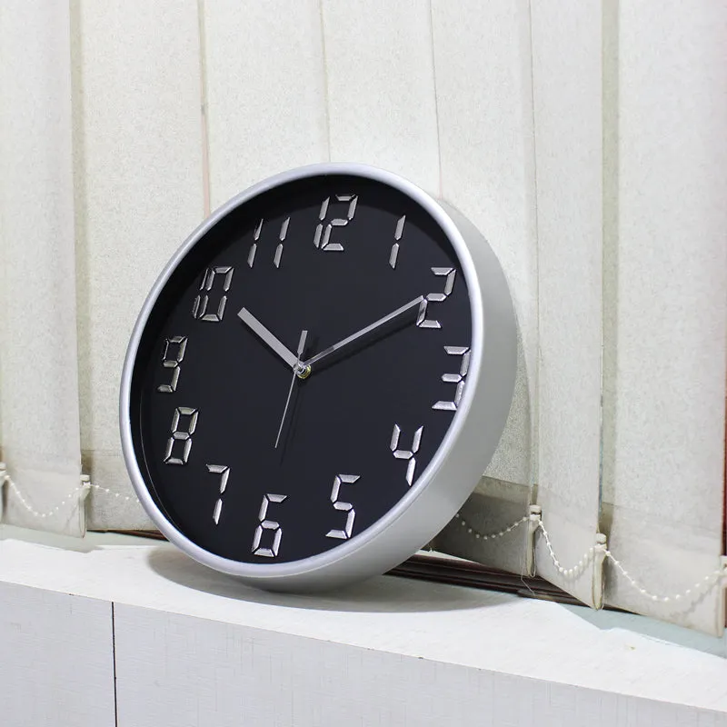 Centura Analog Wall Clock - Black, Grey media 4