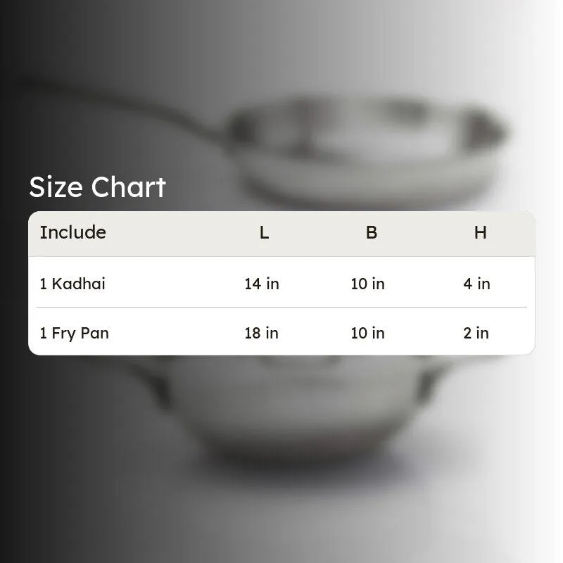 Zoraware Kadhai 2500 ML With Frying Pan & Lid (24 cm) media 6