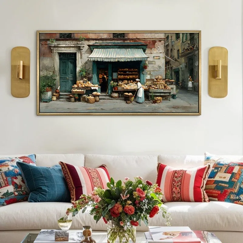 MorningBake Canvas Wall Painting With Frame media 1