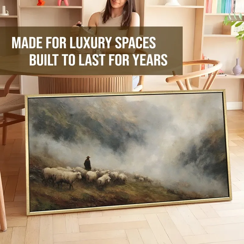 Fogbound Canvas Wall Painting With Frame media 5