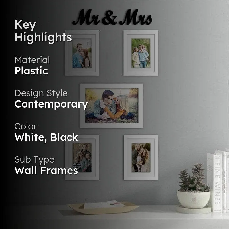 Mr & Mrs Photo Frame - Set Of Six media 2