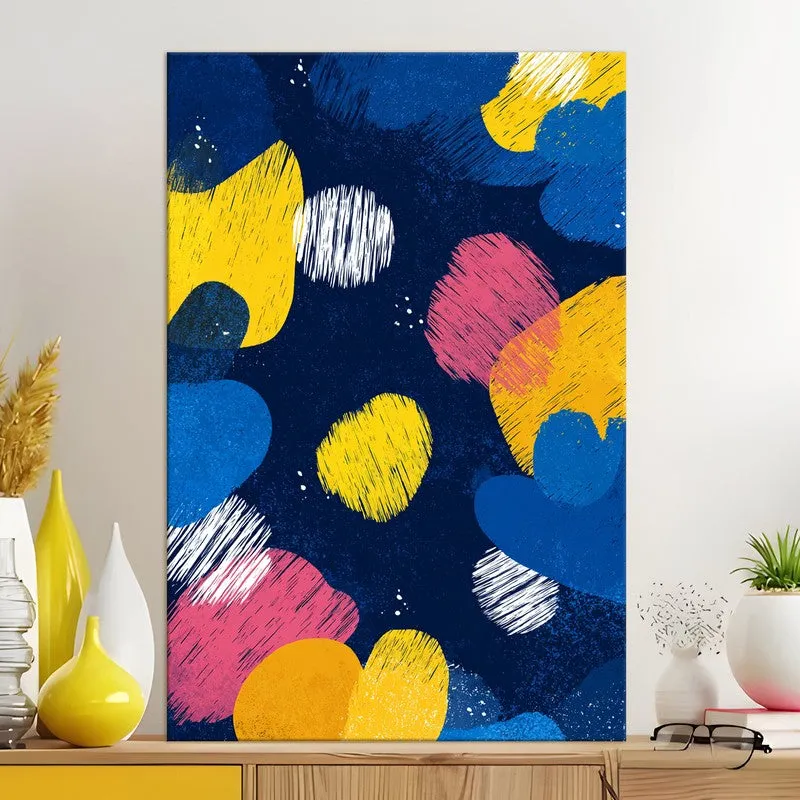 Orbital Joy Abstract Canvas Wall Art media 5