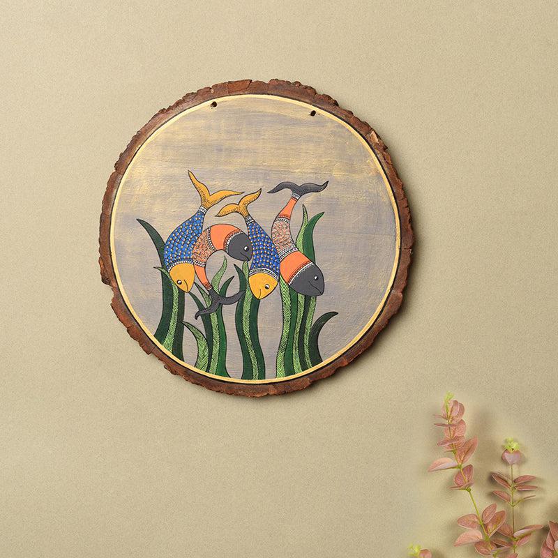 Matsya Vaahini Wooden Wall Accent