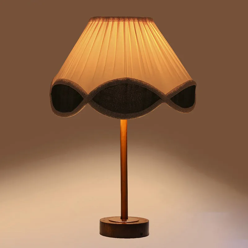 Valenica Rodin Wooden Table Lamp - White,Copper,Brown media 6
