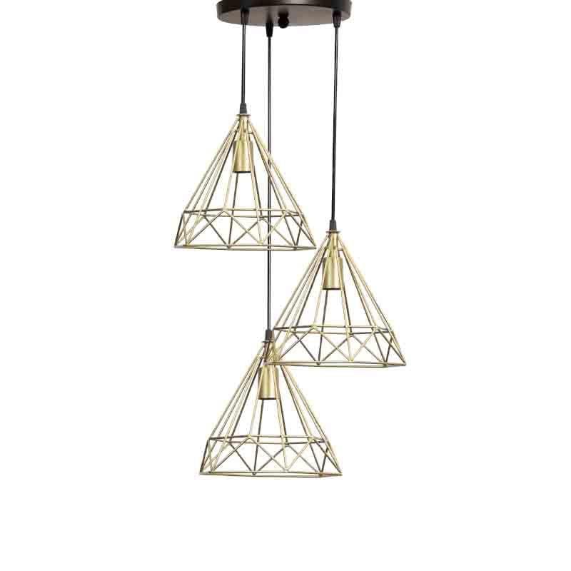 Diamond Mesh Cluster Ceiling Lamp media 4