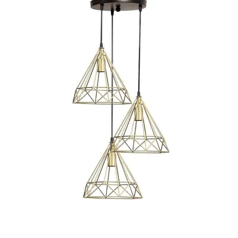 Diamond Mesh Cluster Ceiling Lamp media 4
