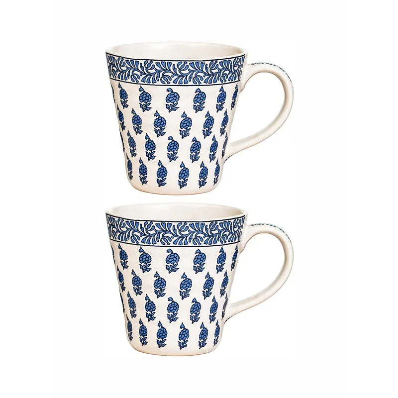 Traditional Stoneware Coffee Mug (400 mL Each) - Set Of Two media 3