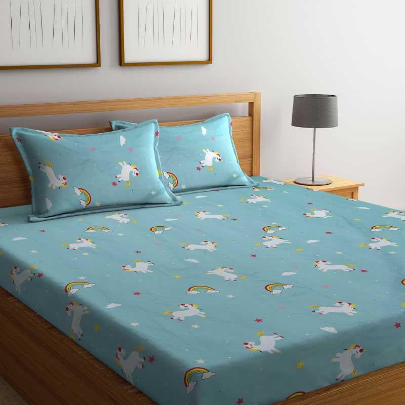 Rainbow Cranival Microfiber Bedsheet - 300 GSM media 5