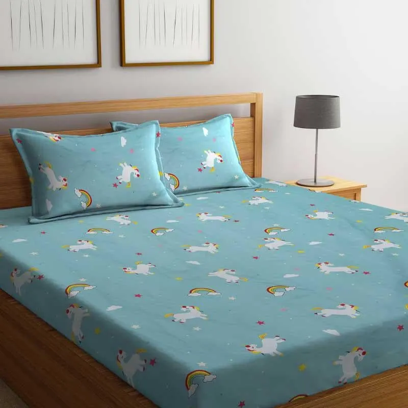 Rainbow Cranival Microfiber Bedsheet - 300 GSM media 5