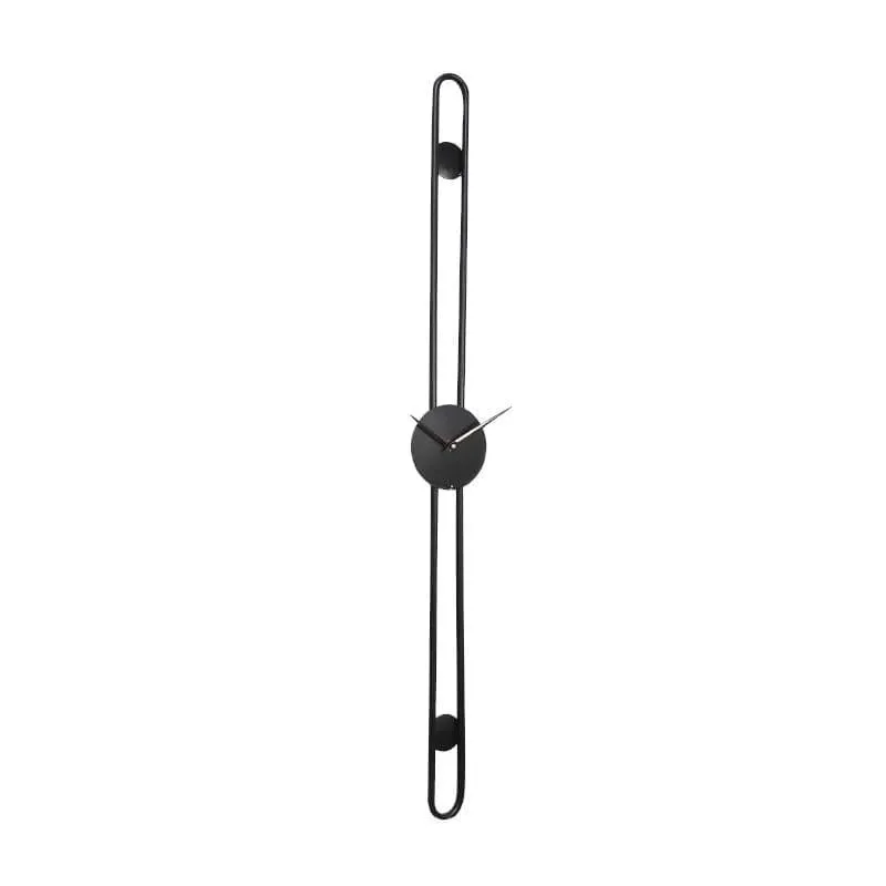 Stripe Story Wall Clock - Black media 3