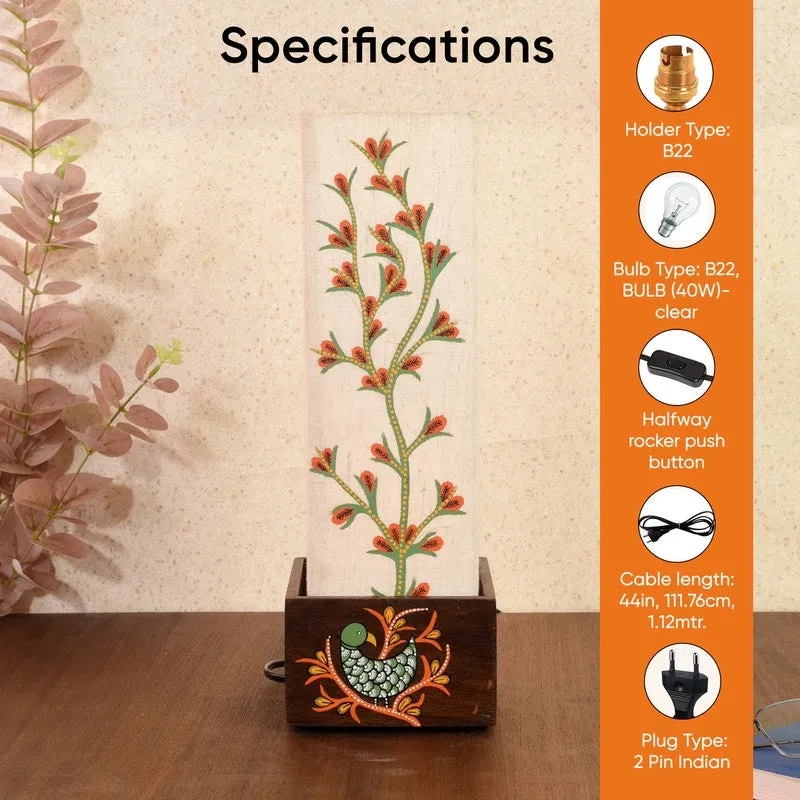 Jivana Tree Wooden Table Lamp - Multicolor media 6