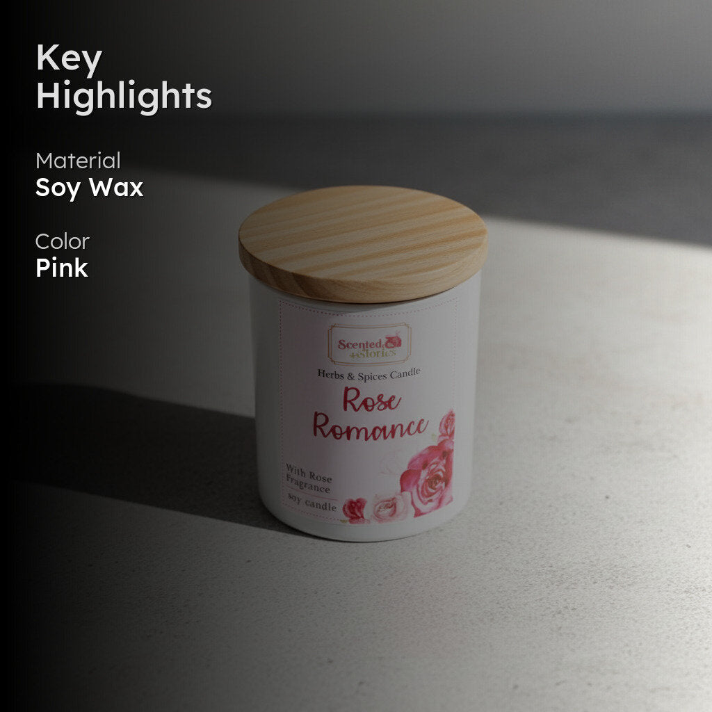Rose Bloom Scented Soy Wax Candle media 2