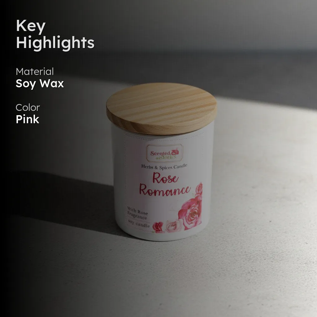 Rose Bloom Scented Soy Wax Candle media 2