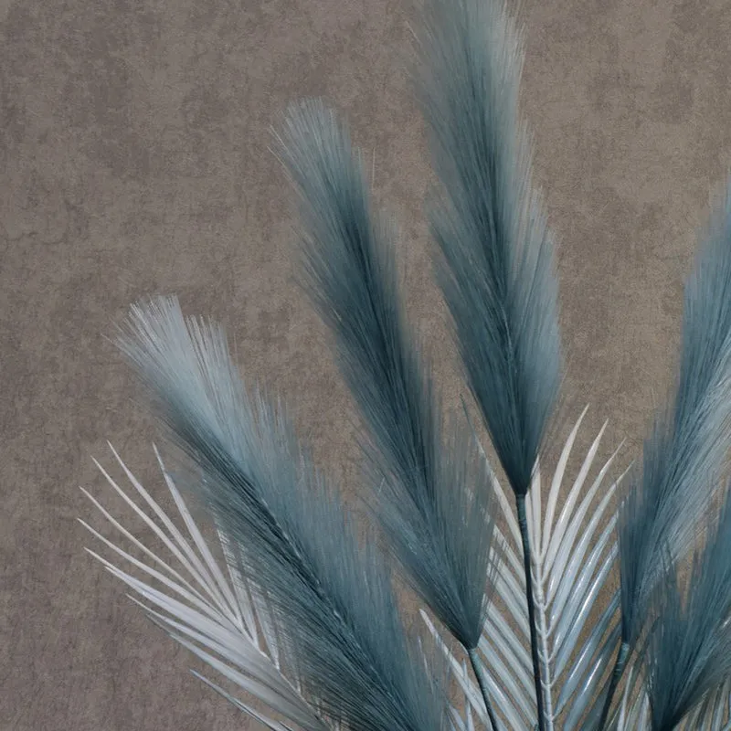 Real Look Artificial Pampas Flower - Blue media 5