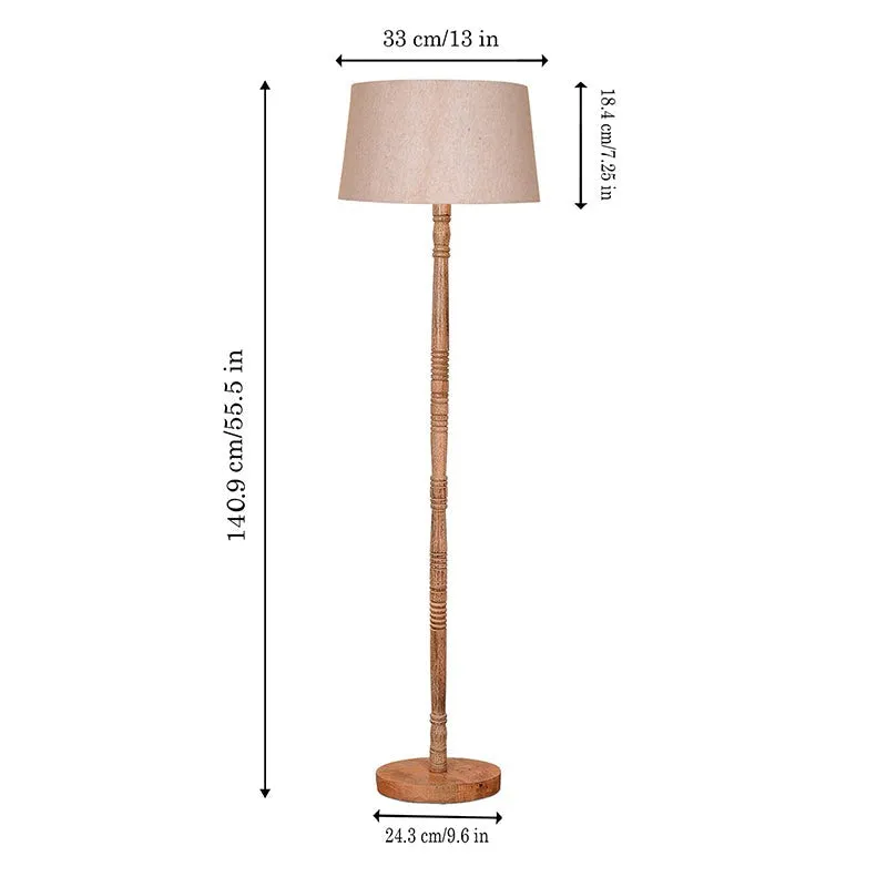 Elfin Neo Wooden Floor Lamp - Beige media 7