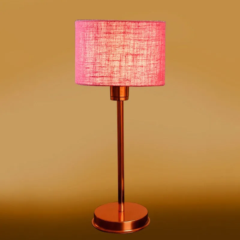 Kavira Velm Metal Table Lamp - Pink media 7
