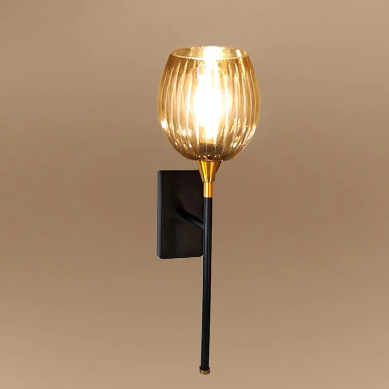 Auric Ribbed Glass Wall Lamp media 7