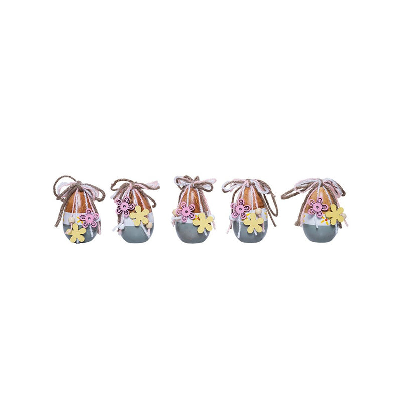 Handcrafted Wooden Easter Showpiece - Set Of Five media 5