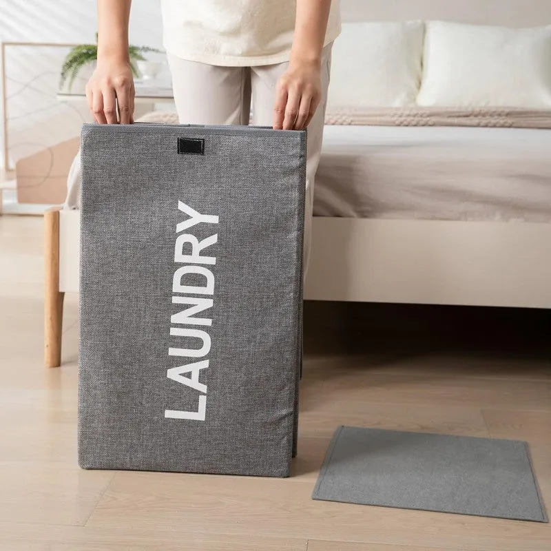 Wash Dock Jute Laundry Basket - Grey media 3