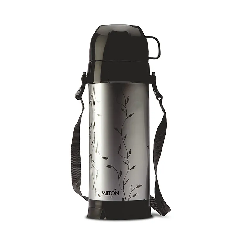 Milton Nomad Vaccum Insulated Flask (Black,Silver) - 910 mL media 5