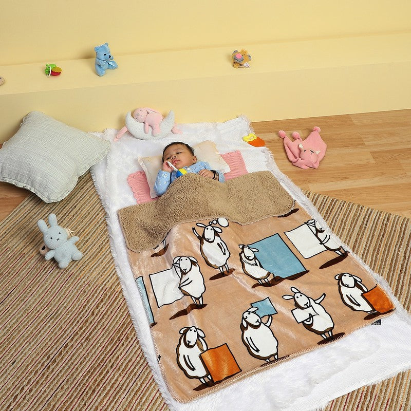Monte Carlo Whimsical Sheep Blanket - 550 GSM