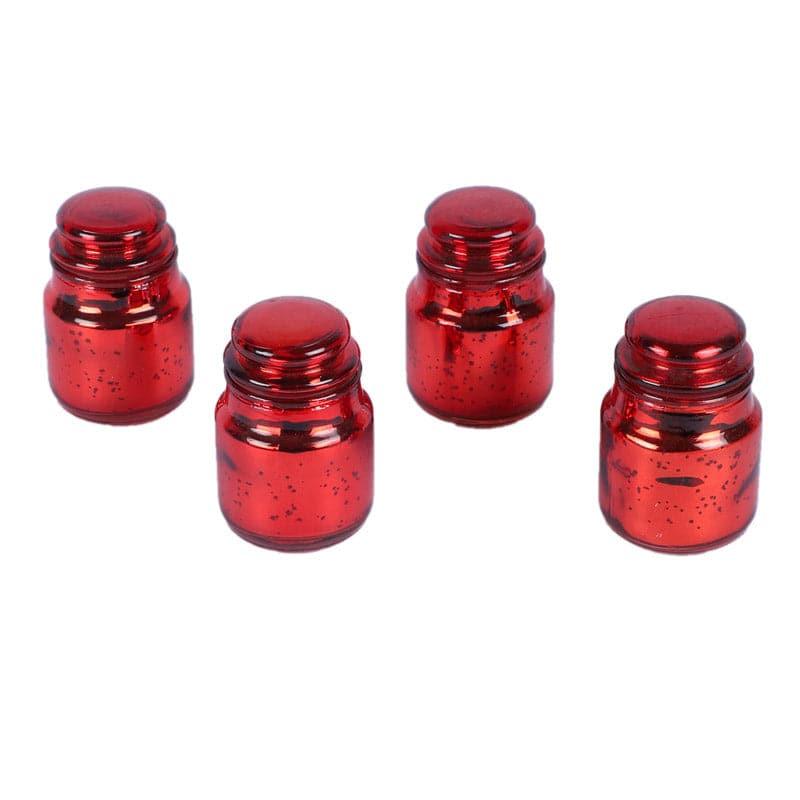 Tarusha Tealight Candle Holder (Red) - Set Of Four media 3