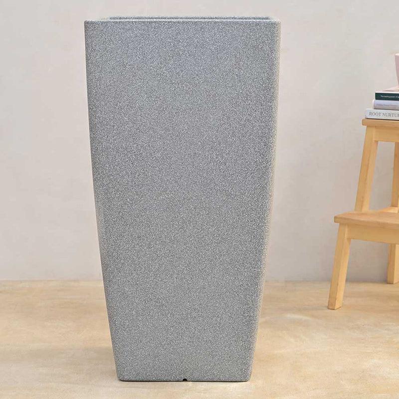 Ugaoo Lava Bloc Plastic Planter - Grey media 5