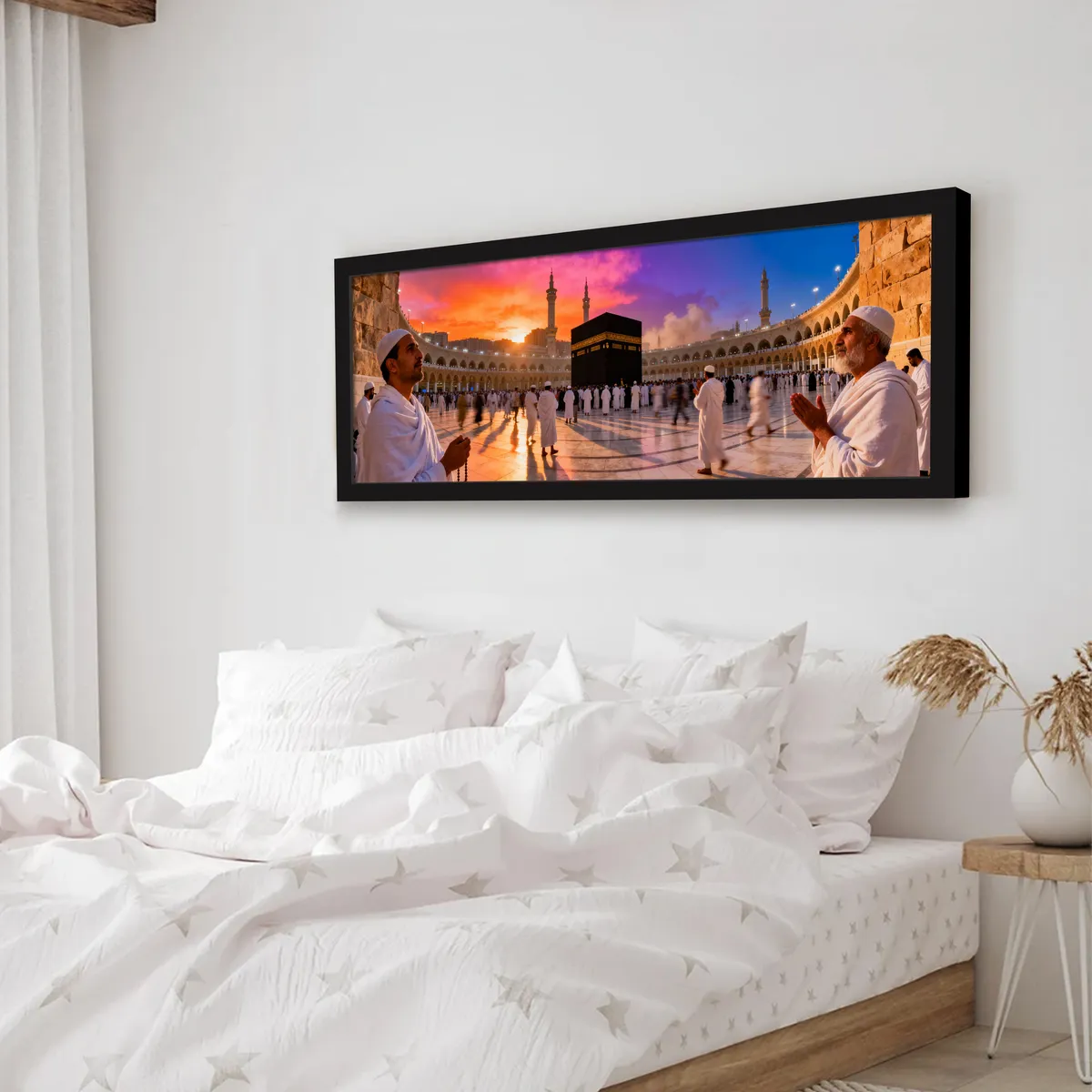 Holy Kaaba Panorama Wall Art Wiith Frame media 4