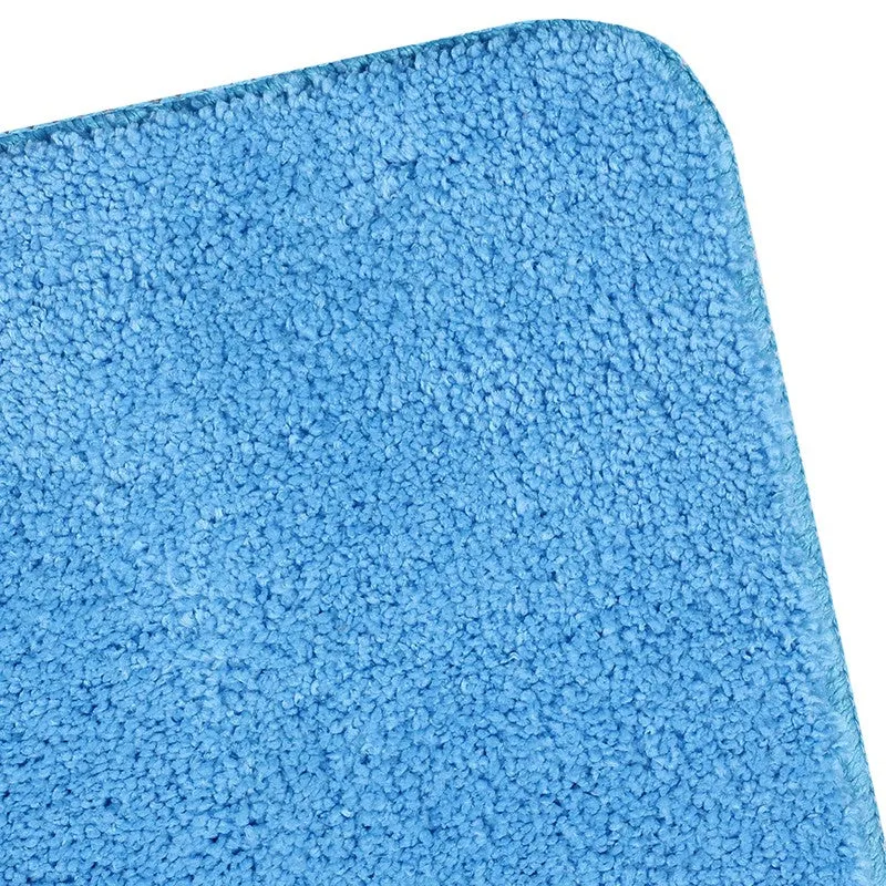 PlushVista Microfiber Kitchen Floor Mats (Blue) - Set of Two media 5