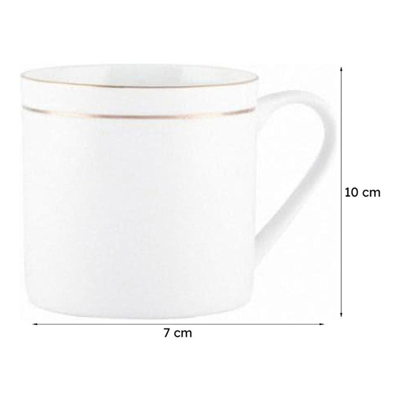 Sonaki Vivienne Bone China Tea Cup (240 mL Each) -  Set of Six media 5