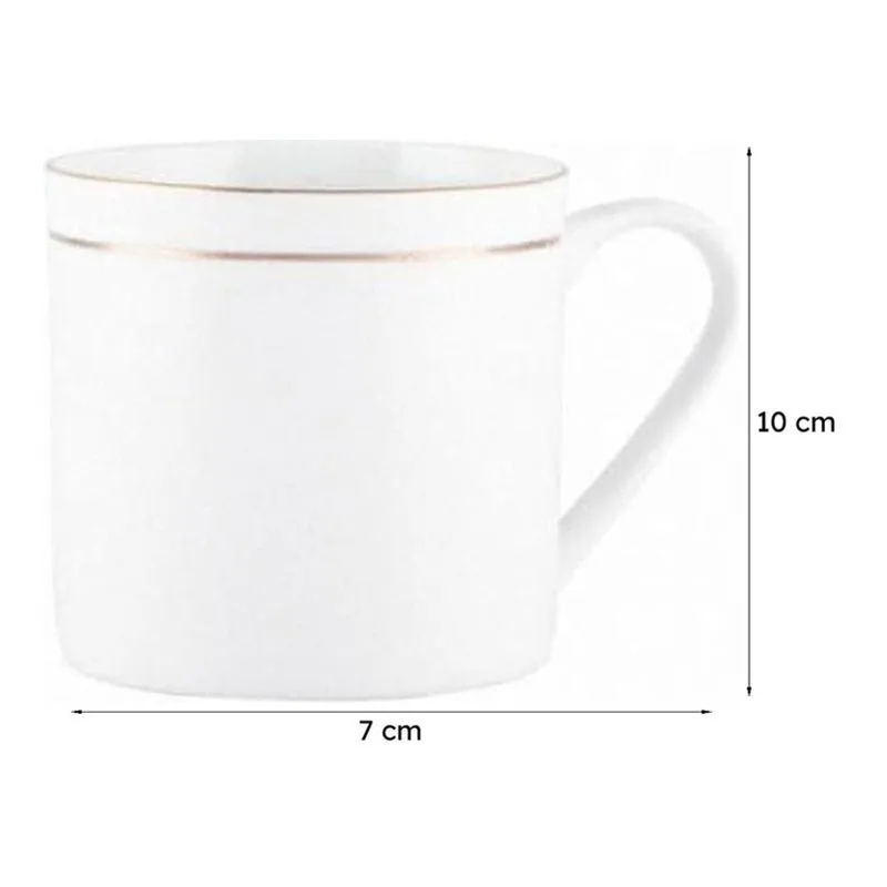 Sonaki Vivienne Bone China Tea Cup (240 mL Each) - Set of Six media 5