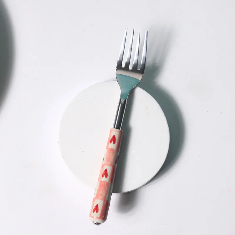 Donatella Fork With Ceramic Handle media 1
