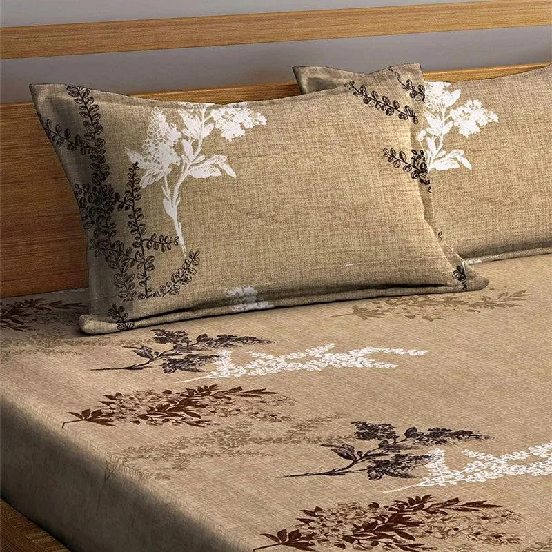 Pongo Floral PolyCotton Bedsheet - 150 GSM media 6