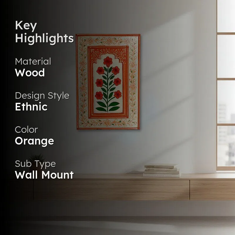 Florique Floral Wall Art & Paintings - Orange media 2