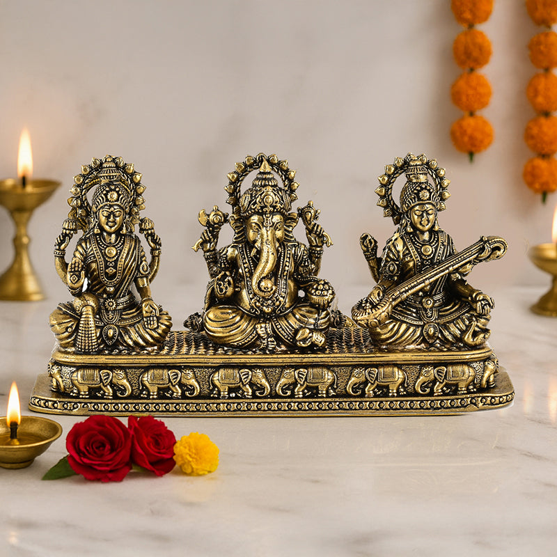 Shubh Labh Vidya Divine Brass Idol