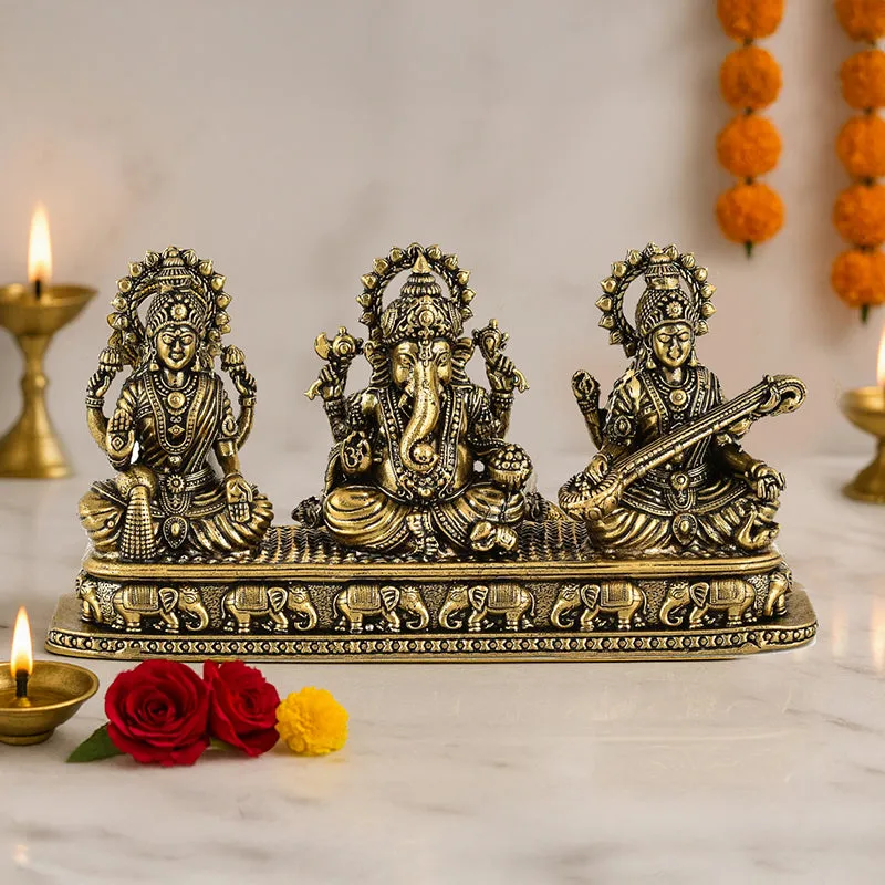 Shubh Labh Vidya Divine Brass Idol media 1