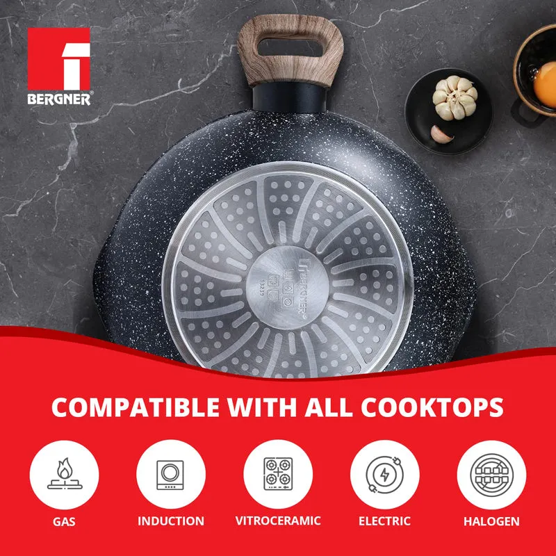 Bergner Ultimate Marble Non-Stick Kadhai With Lid - 2000 mL media 6