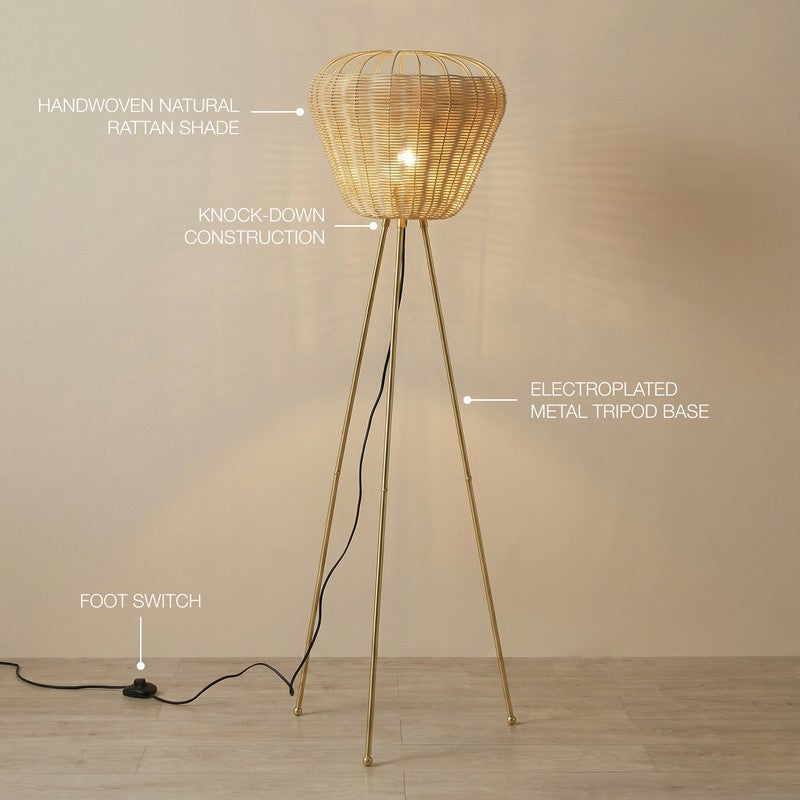 Fig Living Urban Rustica Tripod Floor Lamp media 7