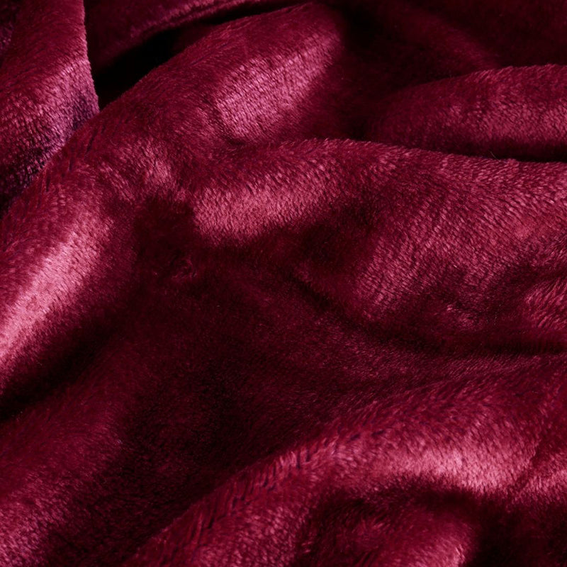 Casselle  Velvet Bedsheet (Maroon) - 300 GSM media 7
