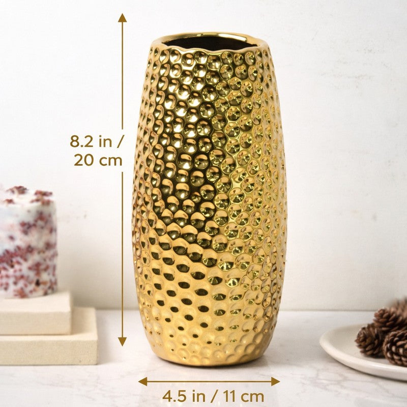 Opulent Glow Ceramic Vase media 9