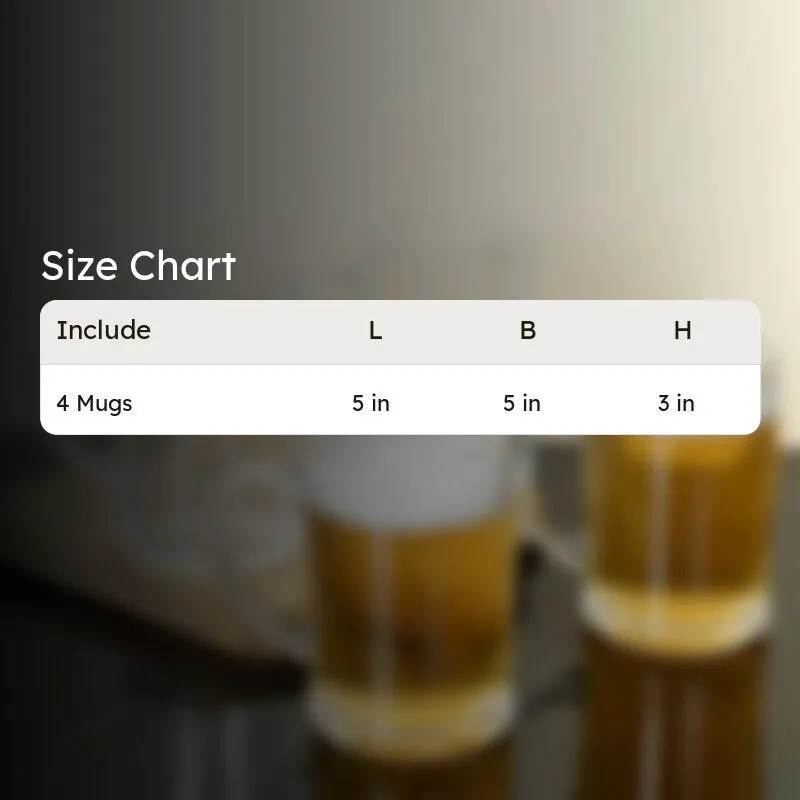 Lorenzo Beer Mug (350 ML) - Set Of Four media 7