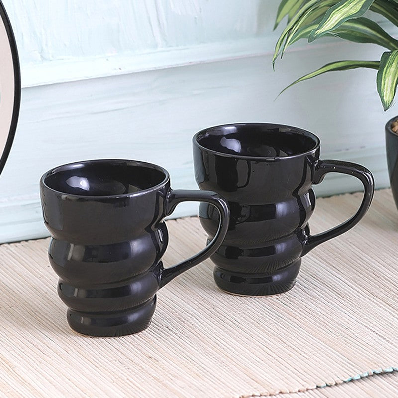CrystalCharm Ceramic Tea Cup (200 mL Each) - Set Of Two