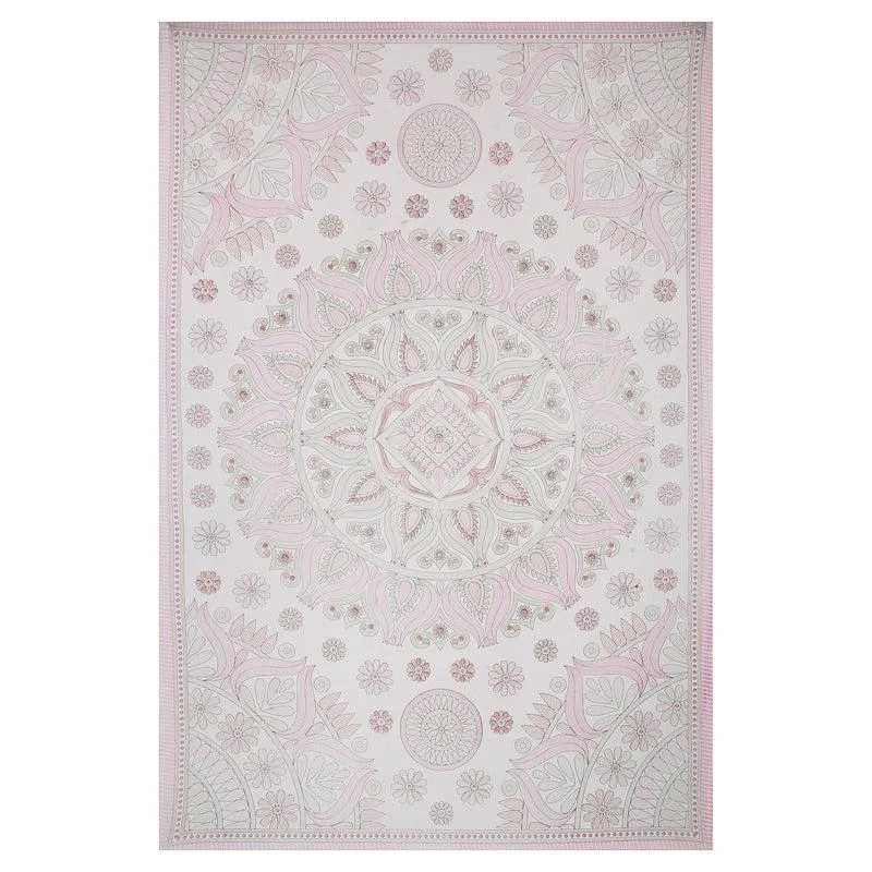 Madviya Floral Diwan Set (Pink) - Six Piece Set media 5
