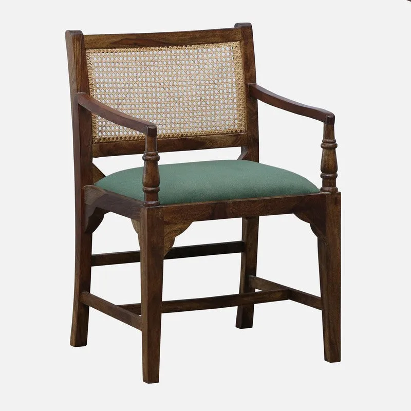 Stackon Rose Wood Accent Chair - Green media 4