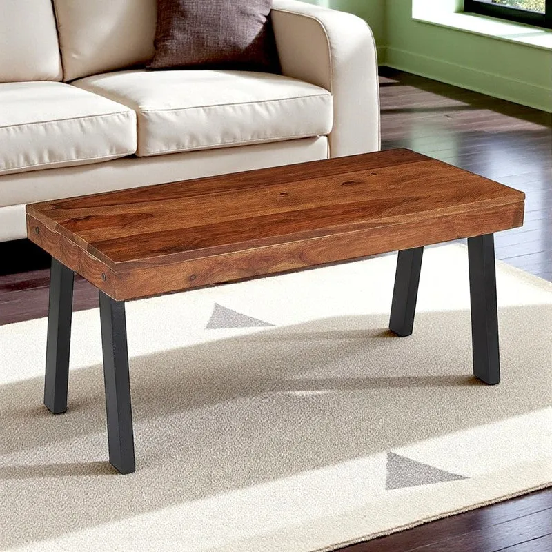 Xexon Sheesham Wooden Center Table - Brown media 3